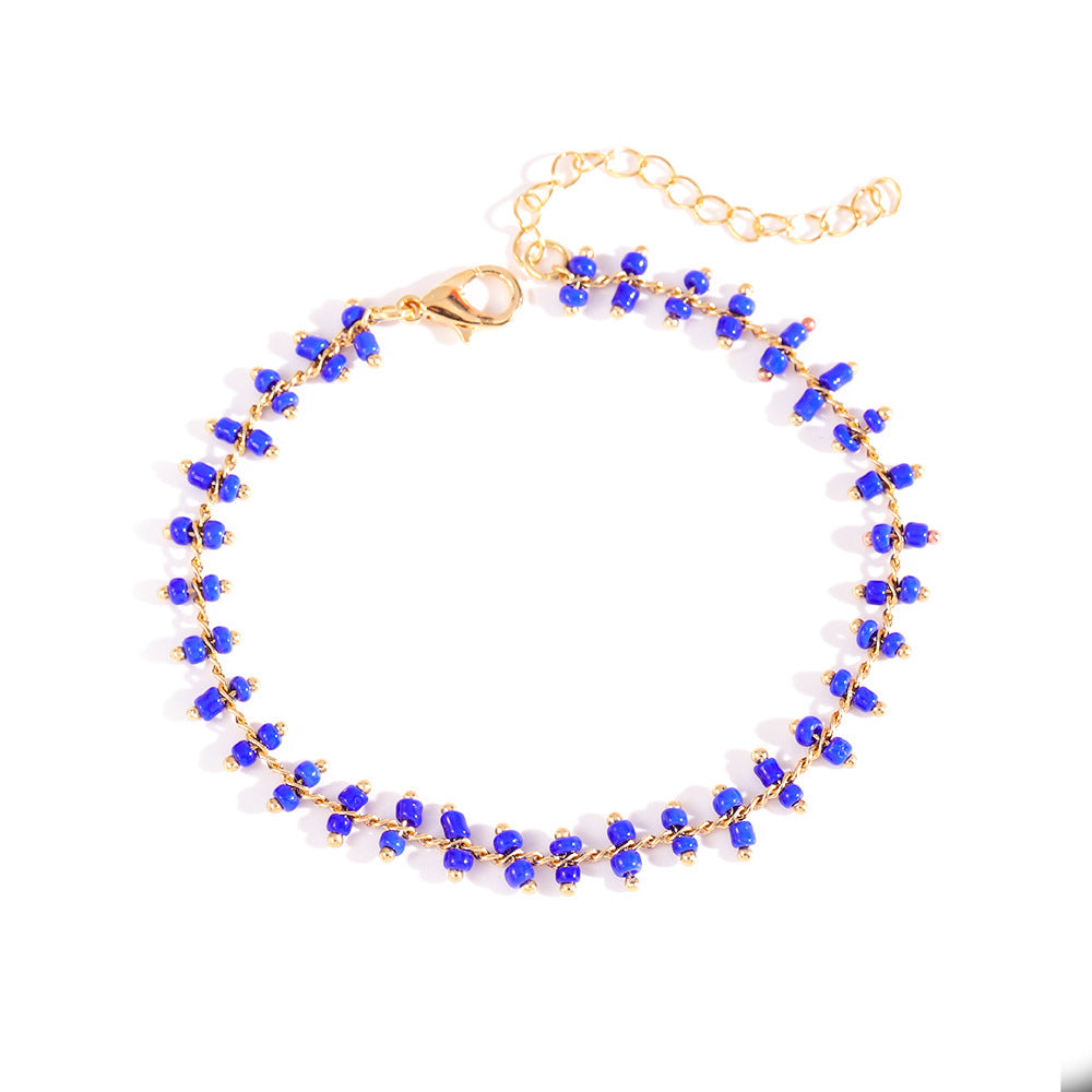 Delicate Beaded Ankle Bracelet Stornfield