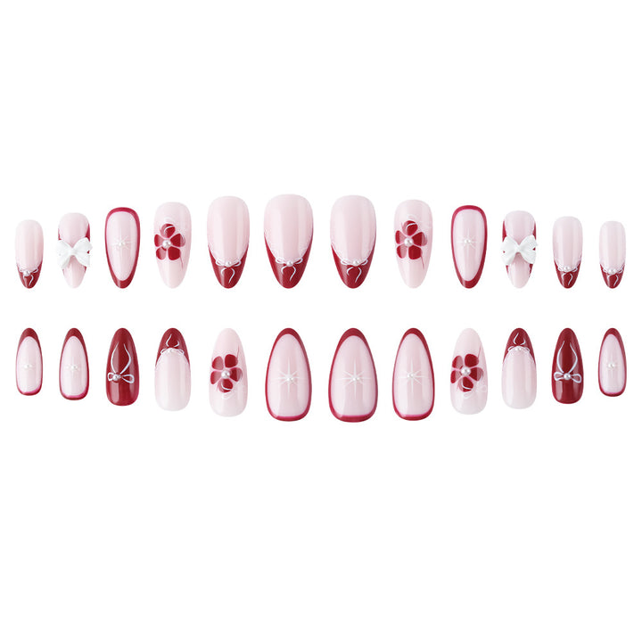 Artistic 3D Floral Press-On Nails Stornfield