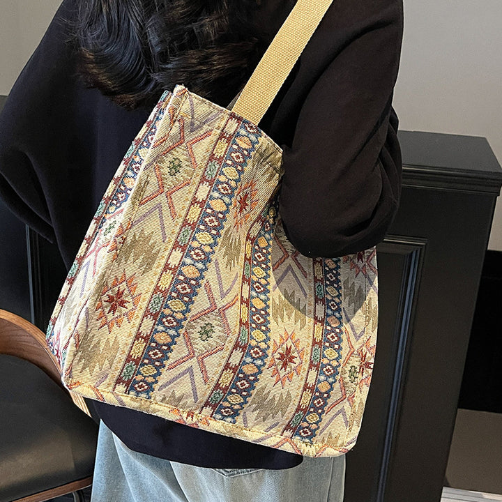 Ethnic Patterned Tote Bag