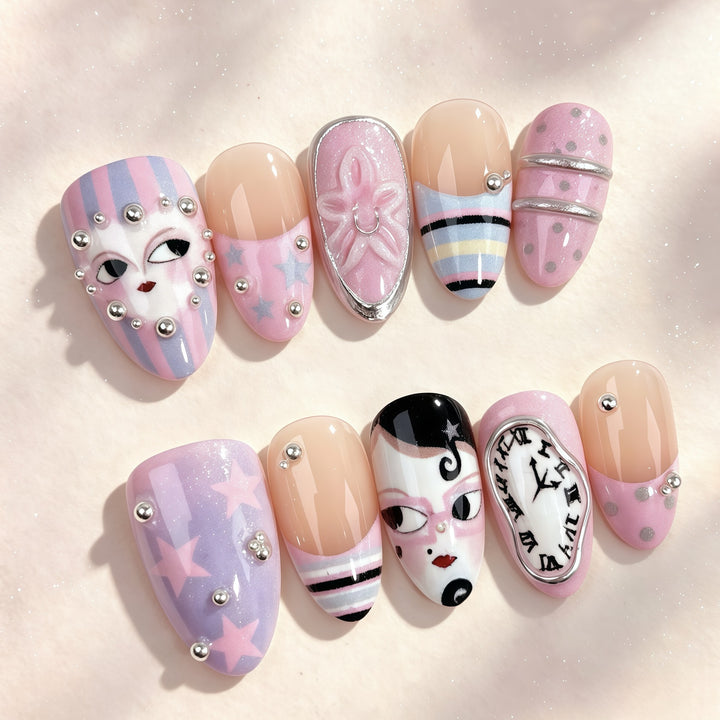 Decorative Press-On Nail Art Kit