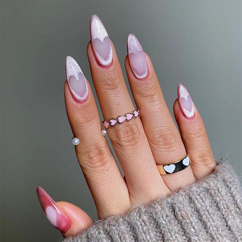 Artful Nail Extensions with Heart Design Stornfield