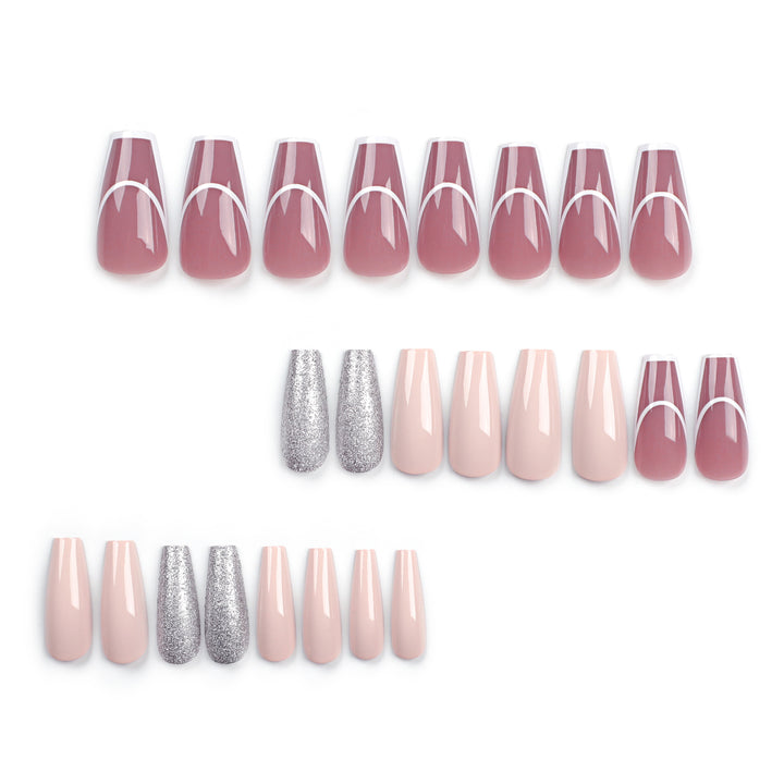 Elegant Nail Extensions with Glamorous Accents Stornfield