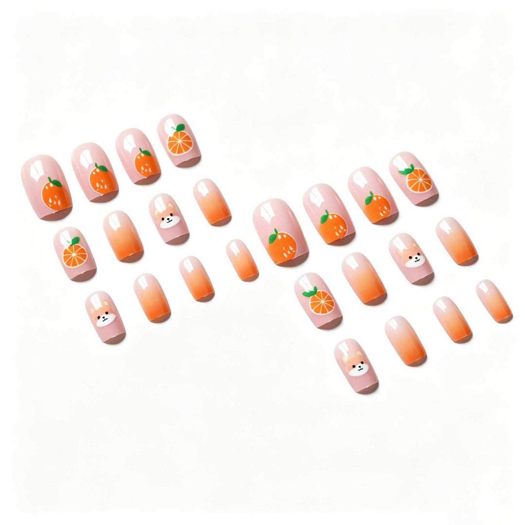 Playful Animal and Fruit Nail Art