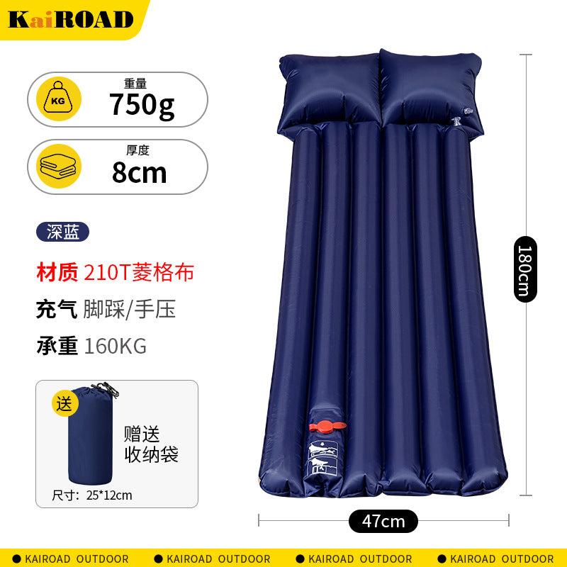 Air mattress with integrated pillow Stornfield