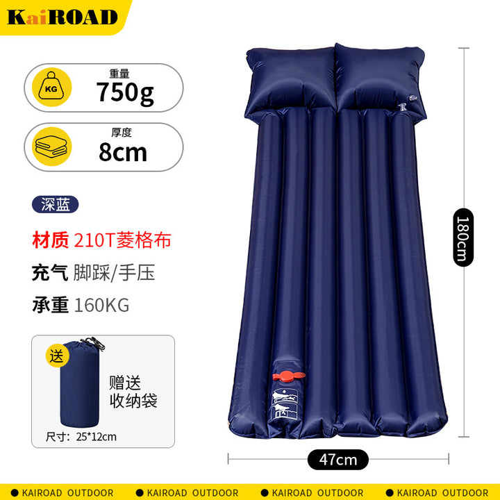 Air mattress with integrated pillow Stornfield