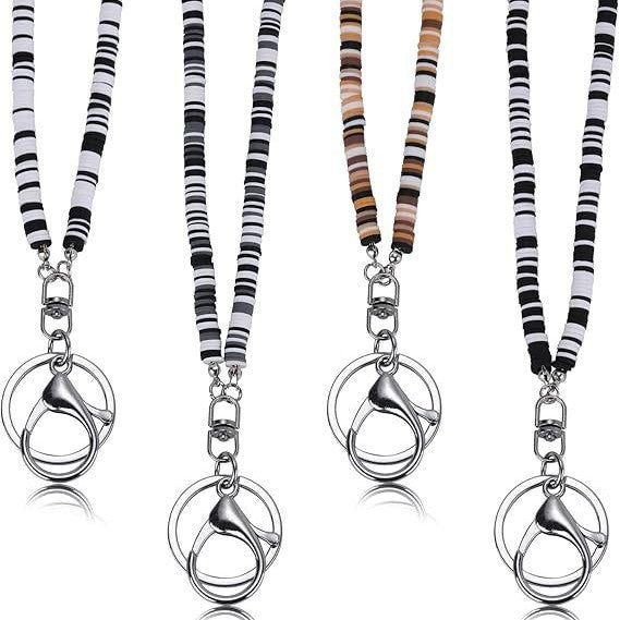 Colorful Beaded ID Badge Holder Lanyard Stornfield