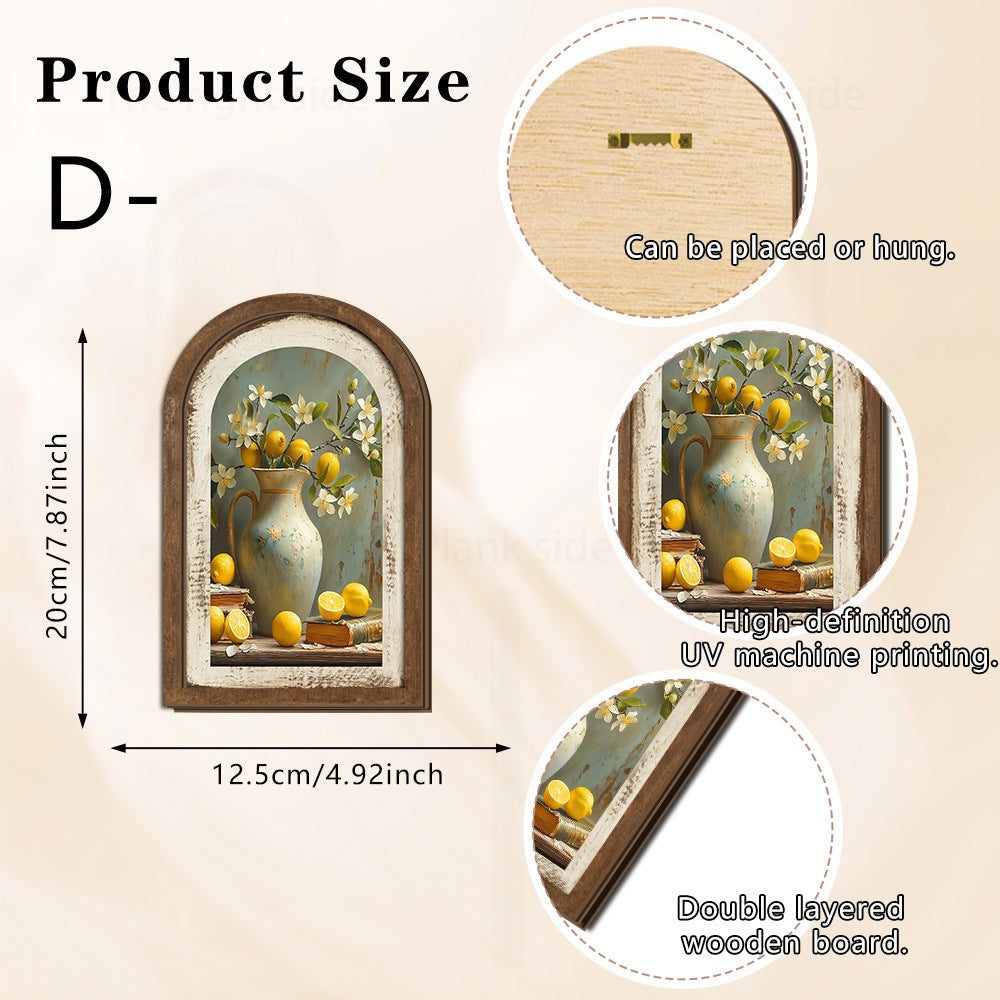 Wall decoration with lemon pattern Stornfield