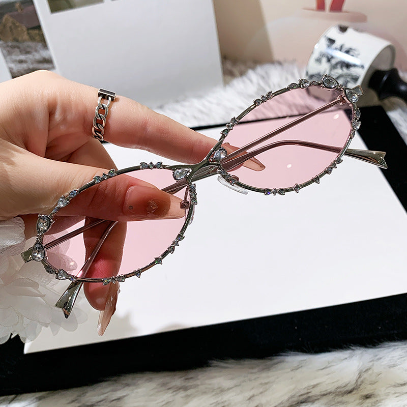 Women's exclusive sunglasses with sparkling rhinestone embellishment and elegant metal frame Stornfield