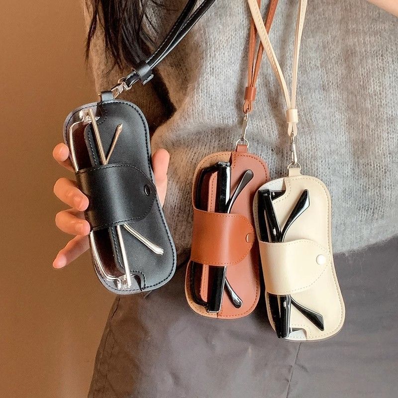 Leather Eyewear Case with Adjustable Strap Stornfield
