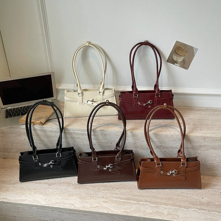Elegant Structured Handheld Tote Bag