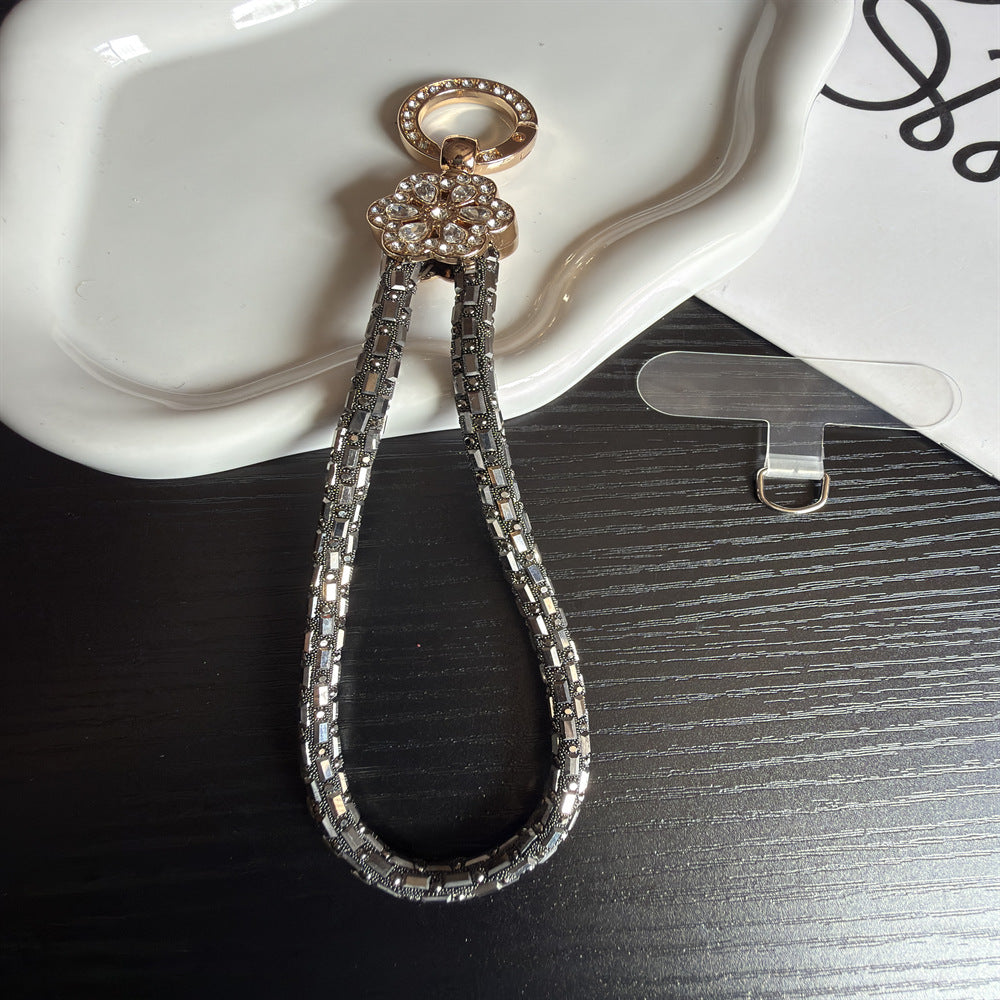 Elegant Crystal-Accented Keychain Holder Stornfield