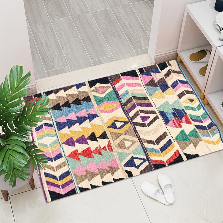 Geometric Pattern Decorative Floor Mat Stornfield