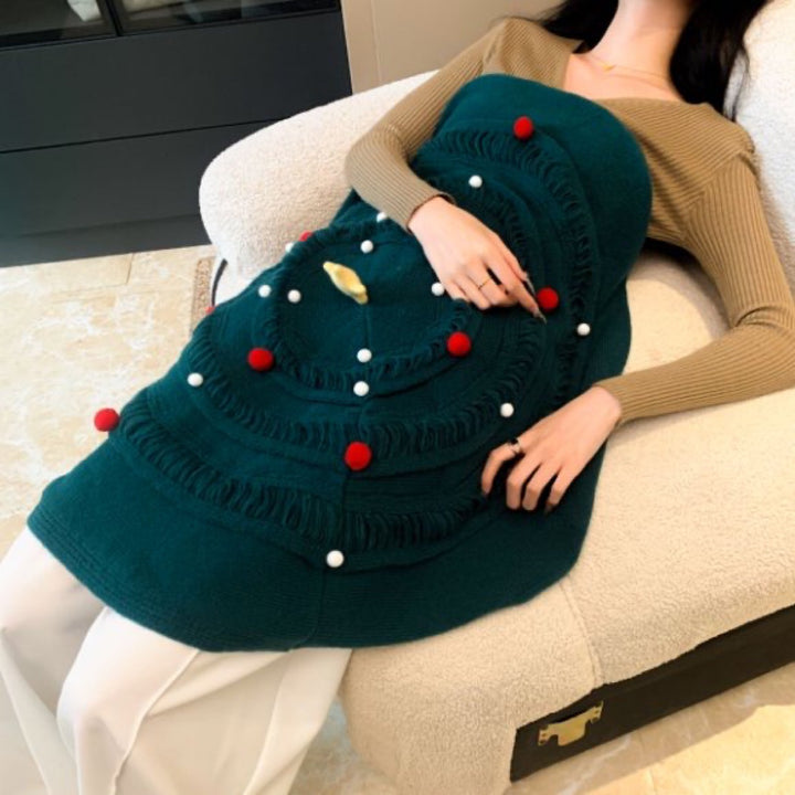 Textured Knit Throw Blanket