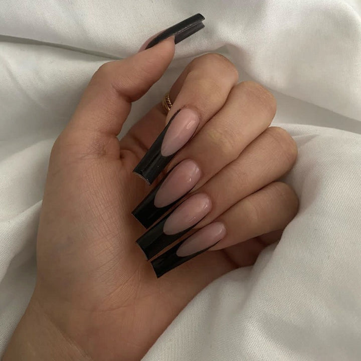 Artificial nail set with elegant ombre design Stornfield
