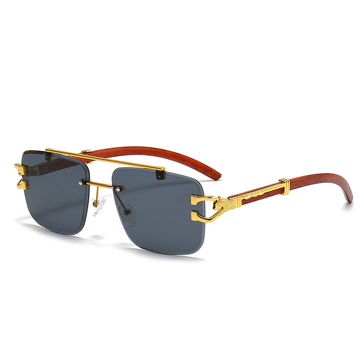 Women's fashionable glasses with stylish wooden frame Stornfield