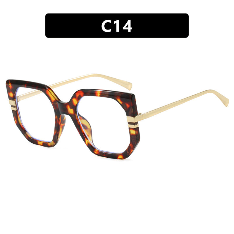 Women's geometric sunglasses with luxurious gold frame and polarized lenses Stornfield
