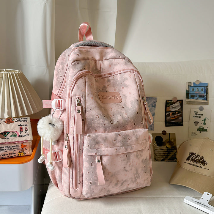 Trendy Stars and Moons Patterned Backpack Stornfield