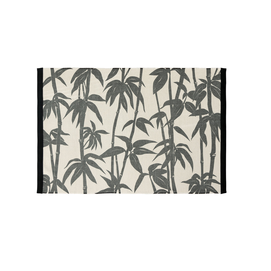 Decorative jacquard table runner with floral weaving texture and reinforced edge