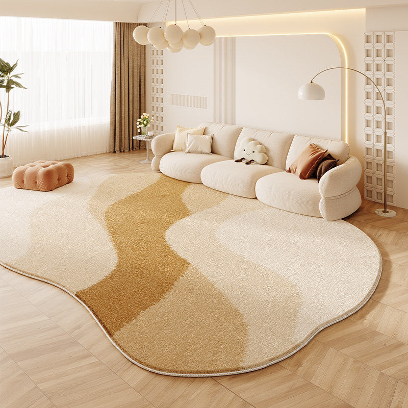 Organic Leaf-Shaped Area Rug