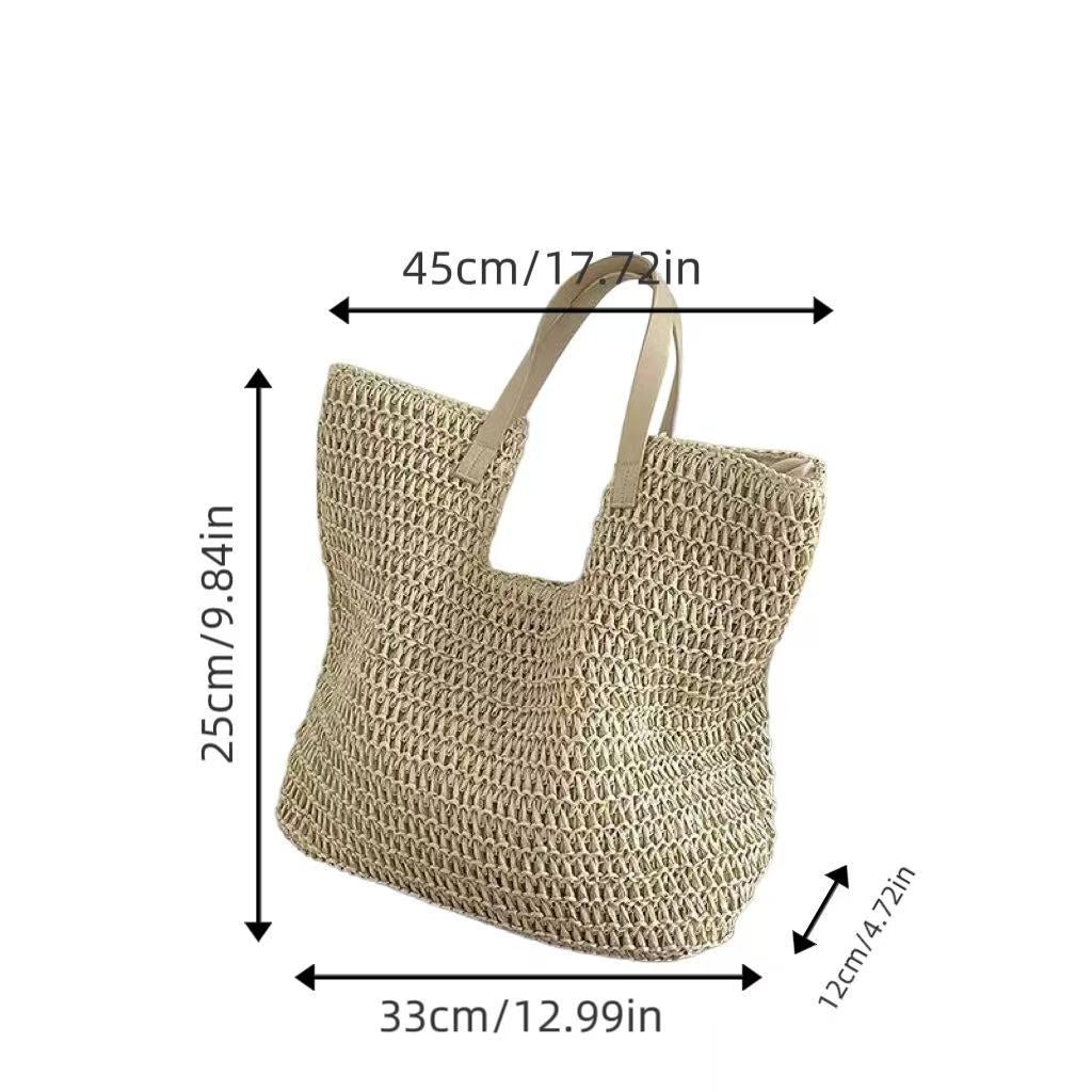 Spacious straw beach bag Stornfield