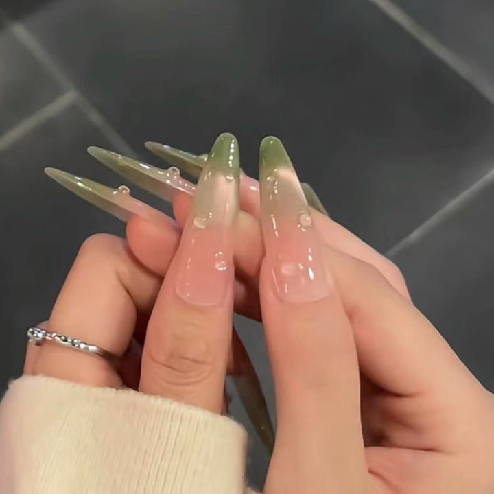 Glittering Stiletto Nail Art Extensions
