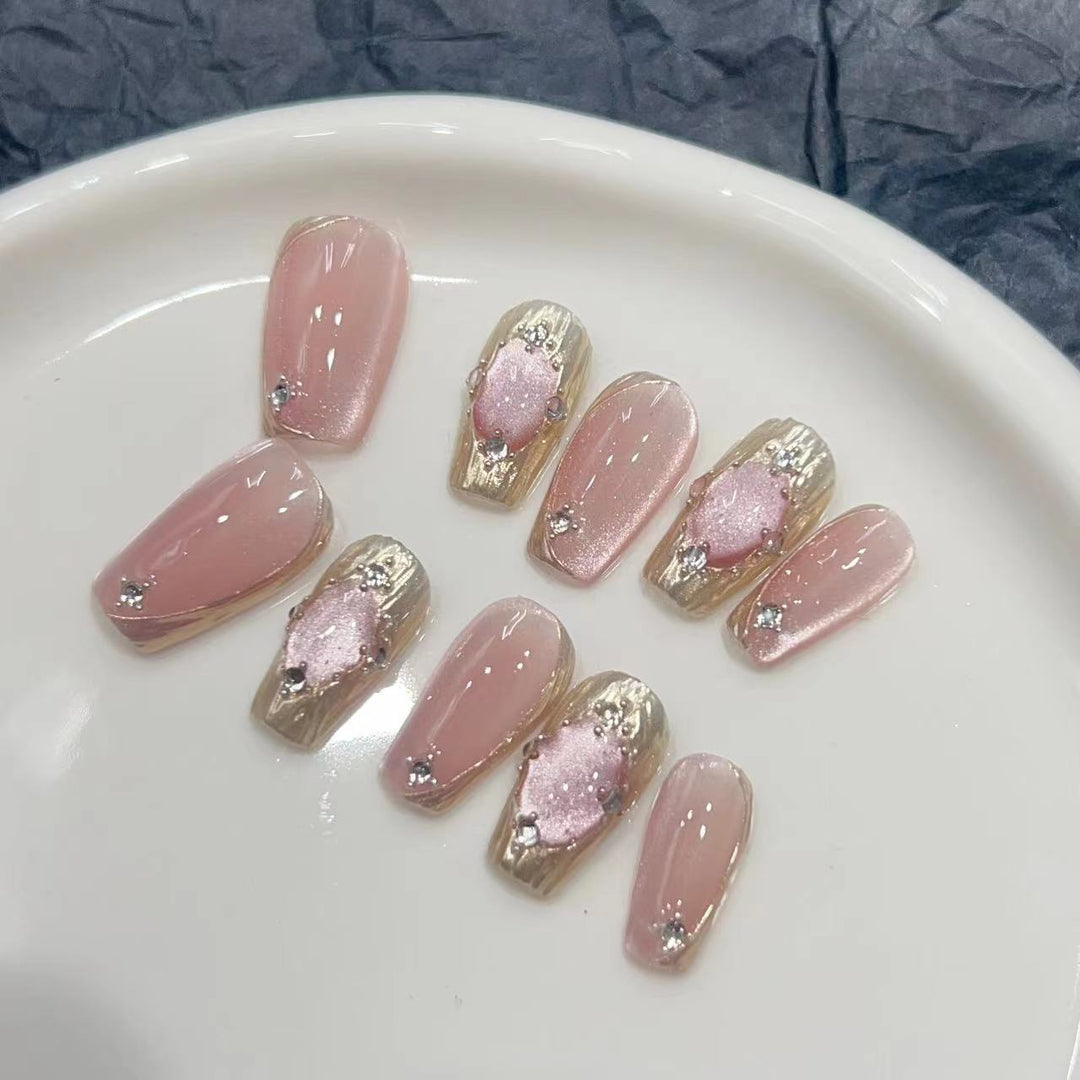 Chic Press-On Nail Art Set Stornfield
