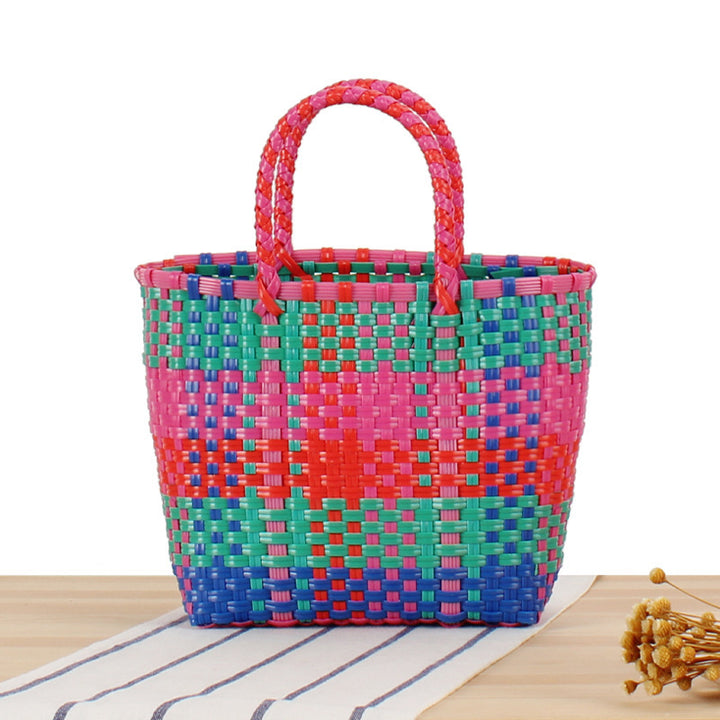 Colorful Woven Beach and Shopping Bag Stornfield