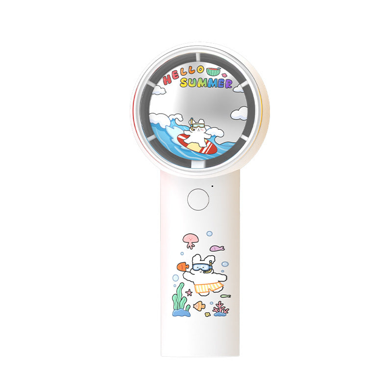 Portable Cartoon-Themed Handheld Fan Stornfield