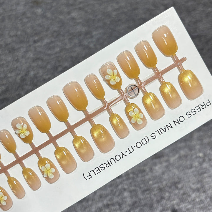 Floral Gradient Press-On Nail Set Stornfield