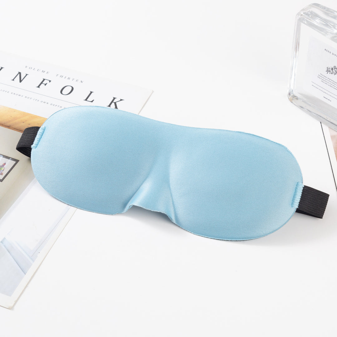 Unisex nan anatomically shaped sleep mask with formed eye sockets, lightweight foam core, and elastic comfort band Stornfield