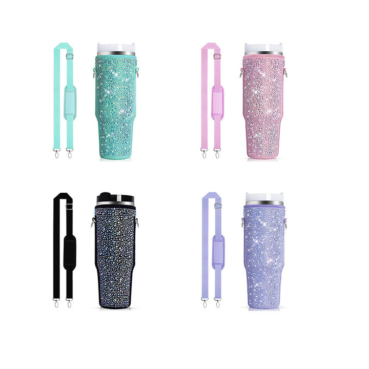 Ladies Glittering Insulated Bottle Case Stornfield