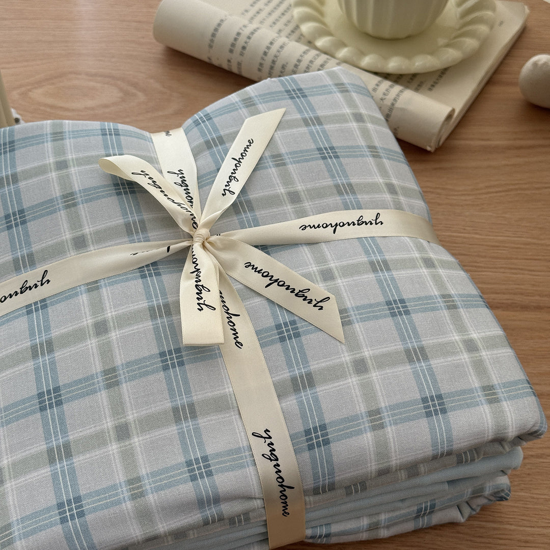 Floral-Print Cotton-Linen Duvet Cover Gift Set with Reversible Finish and Deep-Corner Ties