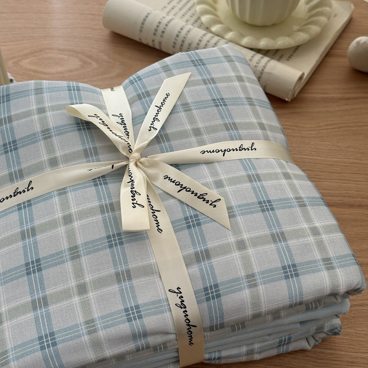 Floral-Print Cotton-Linen Duvet Cover Gift Set with Reversible Finish and Deep-Corner Ties