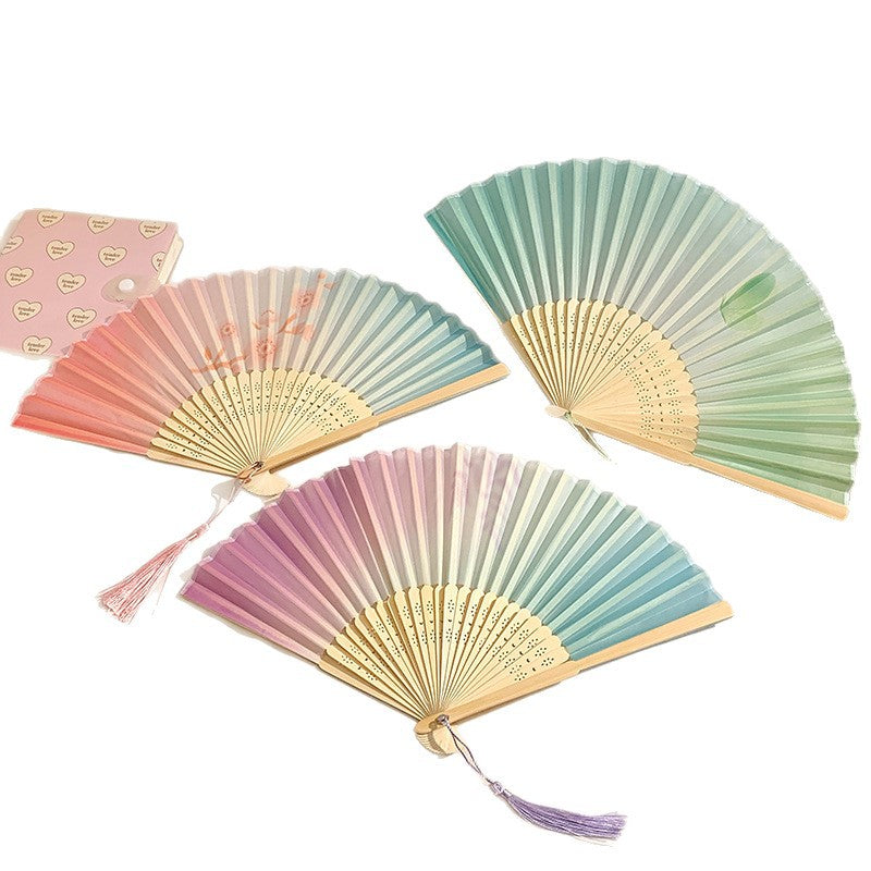 Hand fan made of high-quality paper and bamboo Stornfield