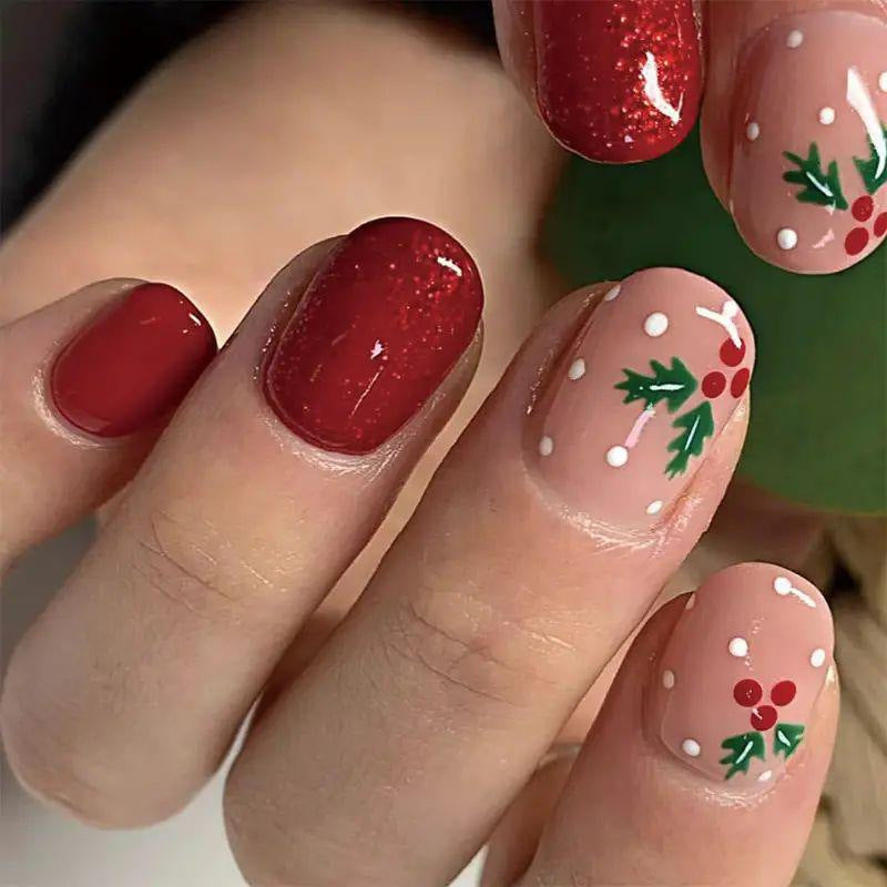 Artistic Winter-Themed Nail Art Stornfield