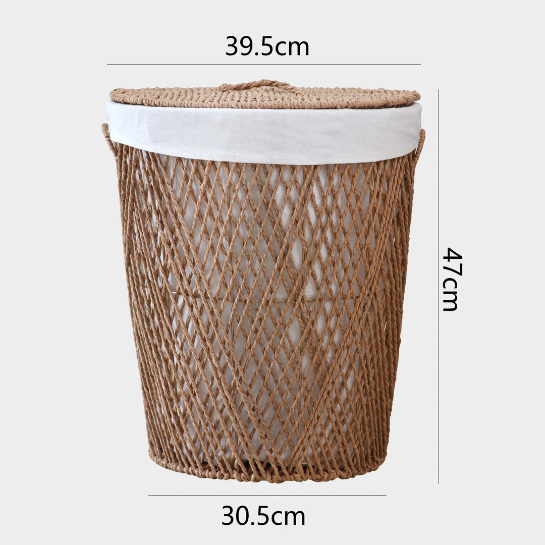 Decorative laundry basket with lid Stornfield