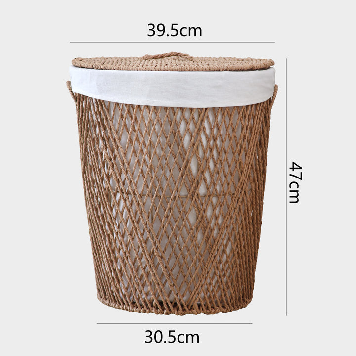 Decorative laundry basket with lid Stornfield