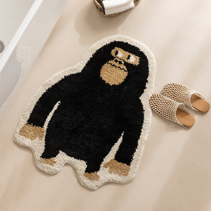 Gorilla-shaped bath mat with non-slip bottom Stornfield
