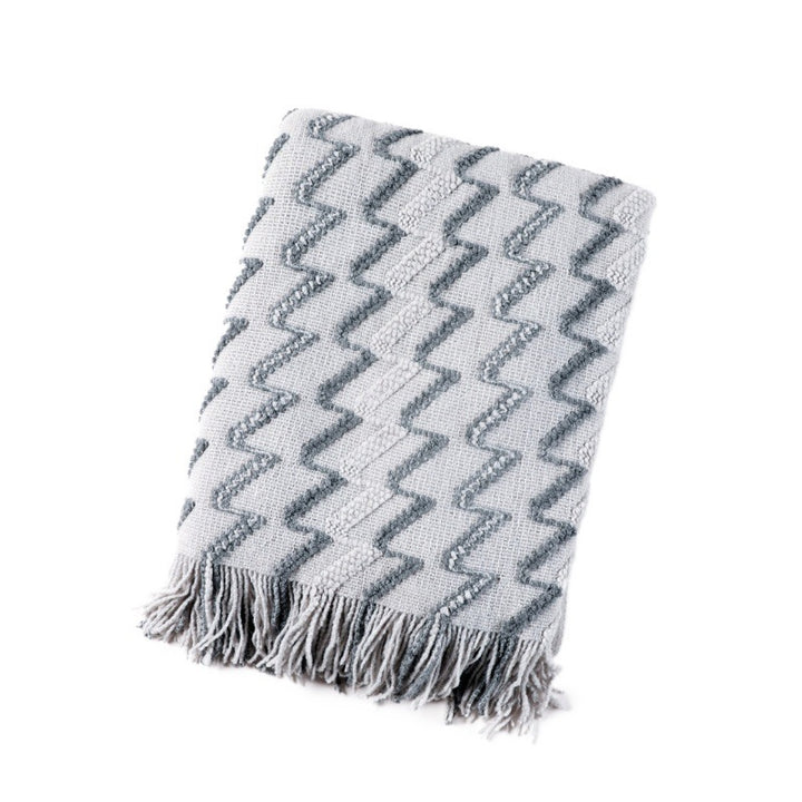 Textured Woven Throw Blanket