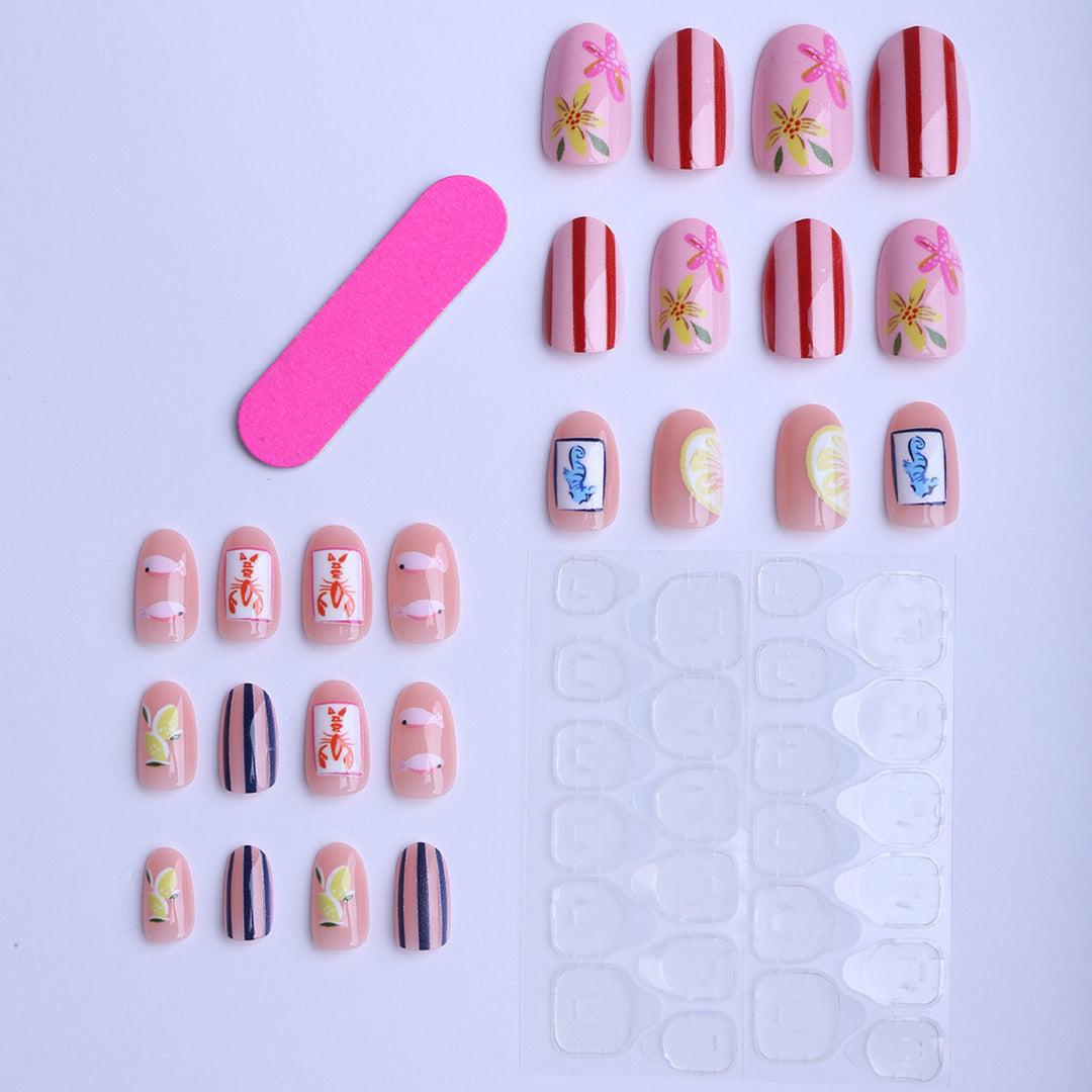 Artful fingernails with tropical designs Stornfield