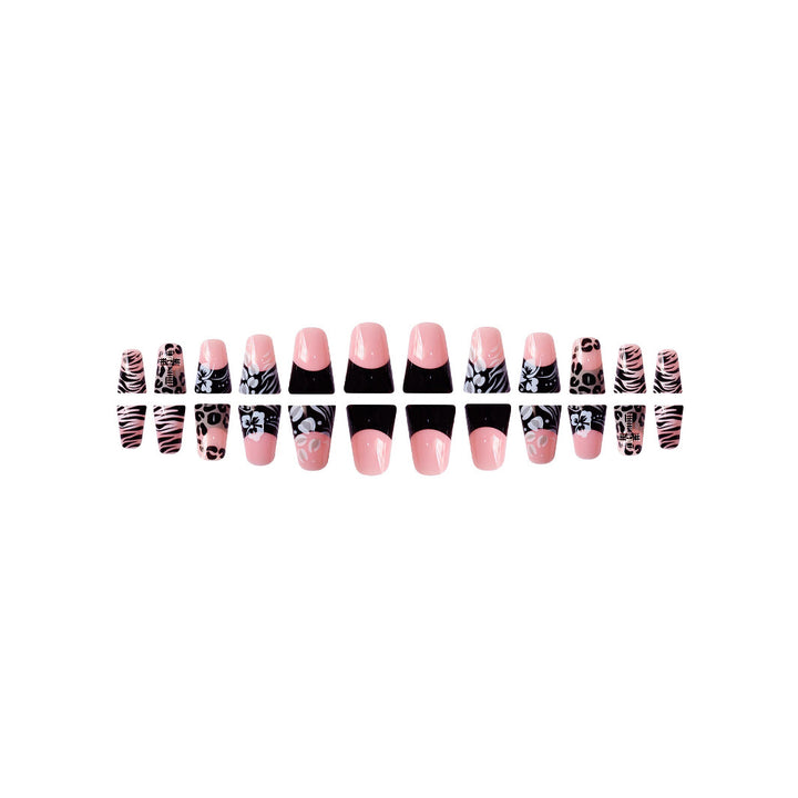 Artistic 3D Floral Press-On Nail Extensions Stornfield