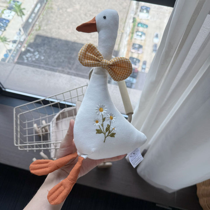 Superhero Linen Mouse Plush Doll with Removable Cape