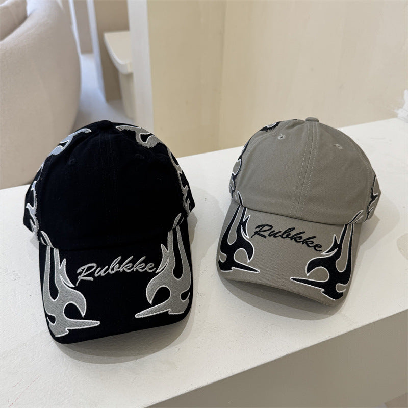Men's Graphic Flame-Embroidered Baseball Cap Stornfield