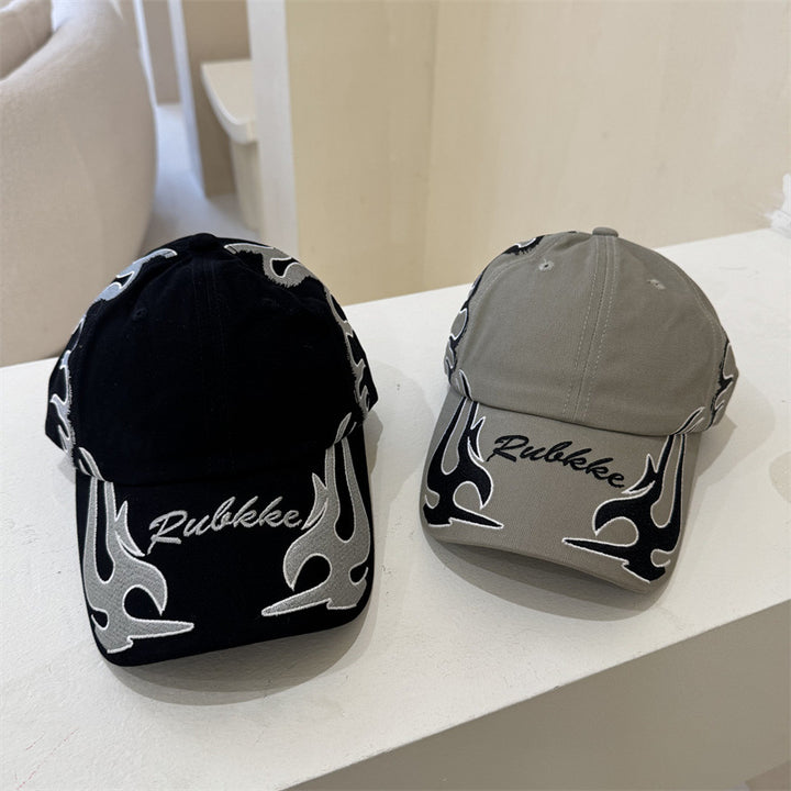 Men's Graphic Flame-Embroidered Baseball Cap Stornfield