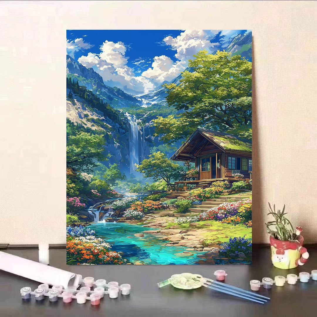 Scenic Waterfall Canvas Art Print Stornfield