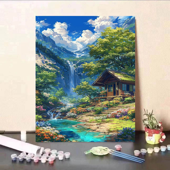 Scenic Waterfall Canvas Art Print Stornfield