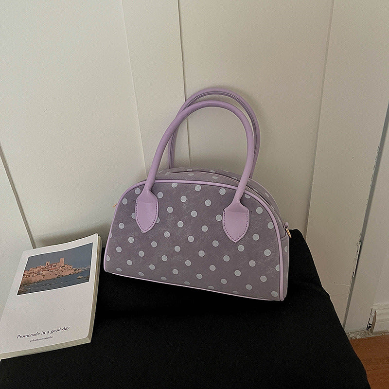 Polka Dot Handheld Satchel