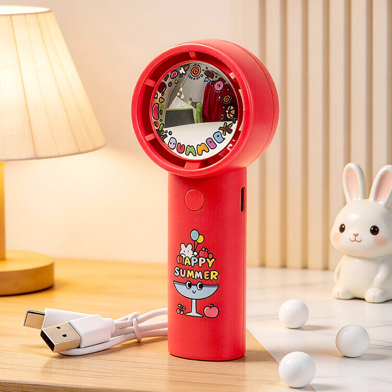 Ladies Portable Hand Fan with Playful Design Stornfield