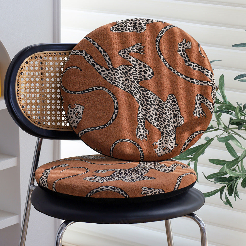 Seat cushion with animal pattern