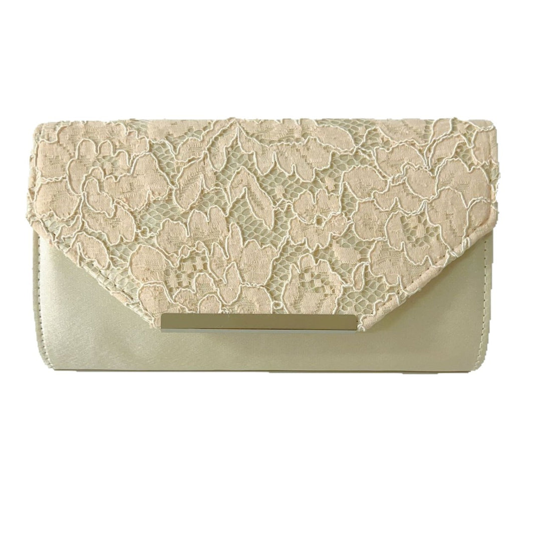 Elegant Floral Lace Evening Clutch